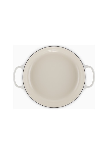 Le Creuset Gourmet Profesyonel Lüks Döküm Tencere Krem 28 Cm