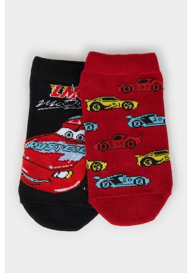 DeFacto Erkek Çocuk Cars 2'li Pamuklu Patik Çorap E5229A8NSKR1