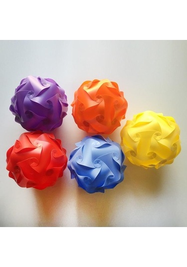 Novahub Turuncu Modern Yaratıcı Iq Dıy Bulmaca Işık Sarkıt Gölge Dekorasyon Avize Asılı Aydınlatma Ev Aksesuarları Çap 40cm Turuncu Turuncu