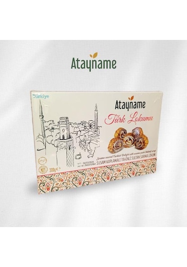 Atayname Susam Kaplamalı Tahinli Sultan Sarma Lokum 300 G
