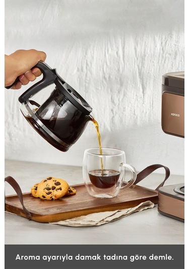 Karaca Just Coffee Aroma 2 In 1 Filtre Kahve ve Çay Demleme Makinesi