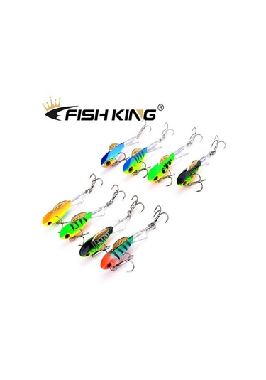 Balık Kral Kış Buz Balıkçılık Cazibesi Dengeleyici 3d Gözler Jig Yem Sert Cazibesi Jig Dengeleyiciler Balıkçılık Yem Levrek Ve Pike Yakalamak İçin 003-38mm-4g