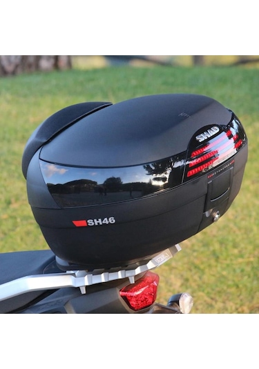 Shad Sh46 Motosiklet Arka Çanta Topcase D0b46200 Siyah