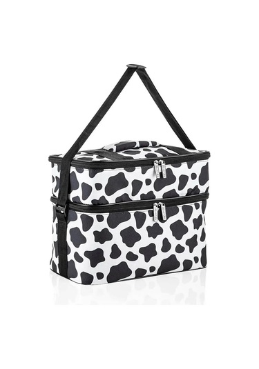 Ns Reliable Kamp Piknik Termal Soğutucu Yalıtımlı Buzluk Termos Çanta 2 Li Set - 960 Dalmaçya Desenli Çok Renkli
