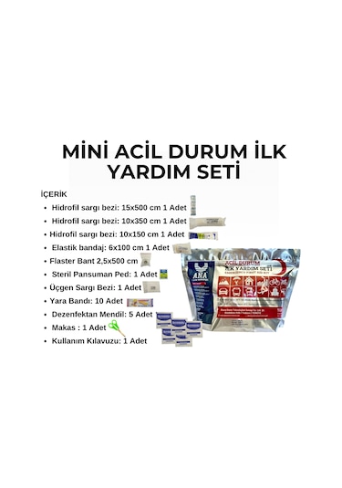 Acil Durum İlk Yardım Seti Mini/b Paket