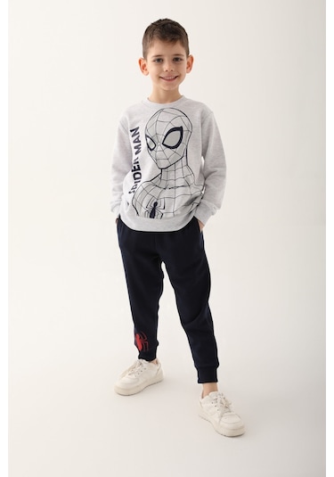 Spiderman Kar Melanj Erkek Çocuk Eşofman Takımı 5274-41275