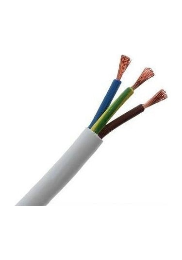 3x2,5 Mm Cca Ttr Tam Kesit Çok Telli Elektrik Kablosu 1 Metre