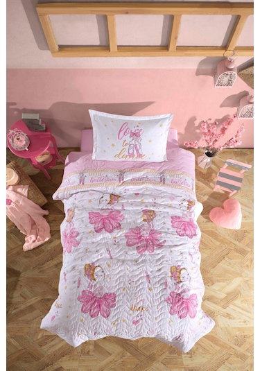 Clasy %100 Pamuk Tek Kişilik Dört Mevsim Seti Ballerina