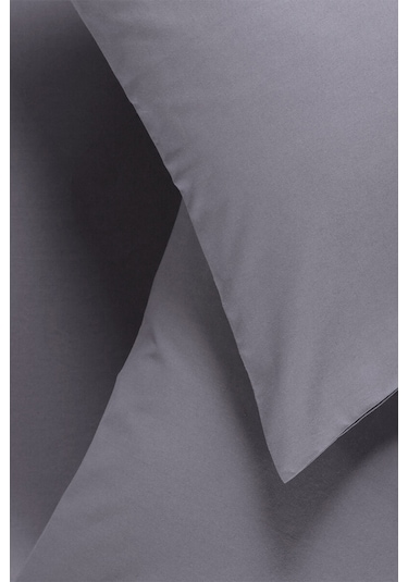 Sarev Antrasit %100 Pamuk Tek Kişilik 100 200 Cm 1 Adet Yastık Kılıflı Fitted Çarşaf Seti Antrasit