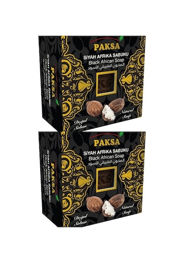 Paksa Doğal Katı Siyah Afrika Sabunu 150 G 2'li
