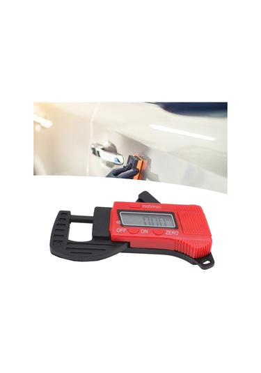 Mufunye Plastik Dijital Kalınlık Ölçer Mavi - 0-12.7mm Aralığı, 0.1mm Hassasiyet, Metrik/inç Dönüşümü, Otomatik Kapatma - Kağıt, Filim, Tel Ve更多üçün