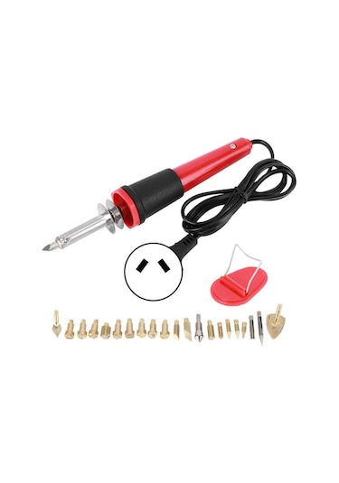 Elektrikli Havya Seti Ahşap Yakma Kalem Gravür Oyma Pyrography Aracı 30w