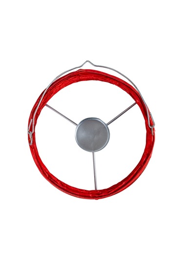 Abajur - Japon Feneri - Mumlu - Aydınlatma - 15X17Cm - Kırmızı