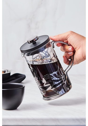 Karaca Flower Borosilikat Cam French Press 600 ml