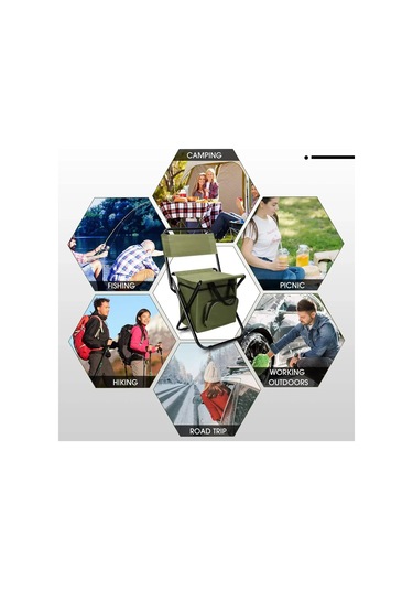 Balıkçı Taburesi Ayrılabilir Taşınabilir Katlanır Sandalye Plaj Kırmızı