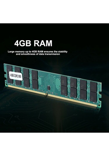 Qingmipy Amd Masaüstü İçin Ddr2 4gb 800mhz Bellek 240pin, Pc2-6400, 1.8v - Stabil Performanslı Veri Aktarımı