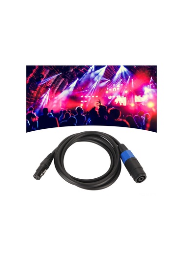 Youtek Profesyonel Hoparlör Kablosu - Speakon Dişi'den Xlr Dişi'ye, 1.8m Uzunluk, Dayanıklı Pvc, Hifi Transmisyon, Dj/stage/studio Uygulamaları