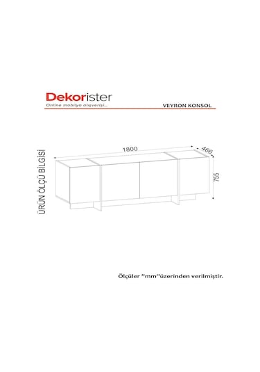 Dekorister Exclusive Veyron Konsol Rebab-Mermer