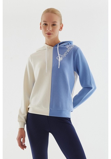United Colors Of Benetton Kadın Kapüşonlu Sweatshirt Bnt-w20724 Mavi