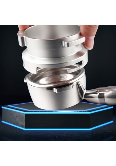 Metabagua 58 Mm Alüminyum Alaşımlı Döner Toka Toz Halkası Döner Toz Alma Halkası Kahve Tozu Alma Halkası Rrqnpn Gümüş