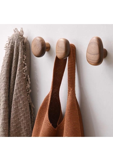 Suntek Yurt Yatak Odası Ev Için Ahşap Duvar Kanca Minimalist Üçgen