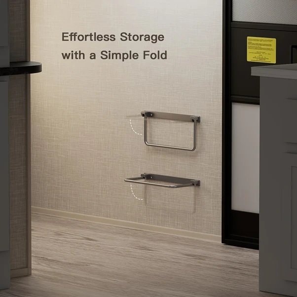 Sinuoshop 4 Parça Katlanır Karavan Ayakkabı Rafı Duvar Montajlı Alüminyum Ayakkabı Askılığı