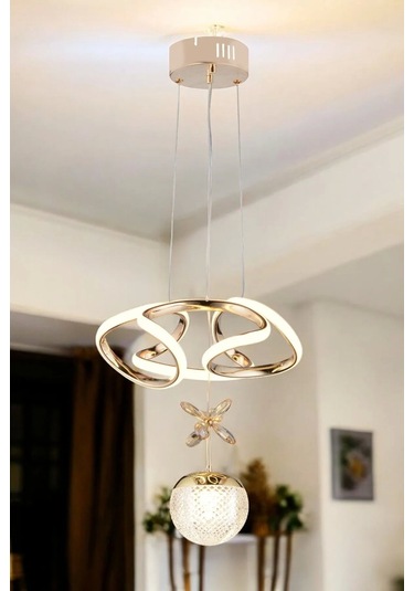 Helezyon Papatya Modern Sarkıt Salon Avize Çok Renkli