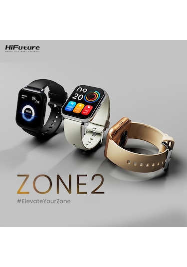 HiFuture FutureFit Zone2 Bluetooth 5.2 IP68 1.96 inç Arama Özellikli 50mm Akıllı Saat