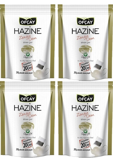 Ofçay Hazine Zengindem Demlik Poşet Çay 30 Adet x 30 G x 4 Adet