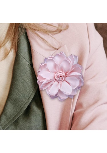 Suntek 10cm Broş Pin Zarif Dekoratif Kadın Broşları Pembe