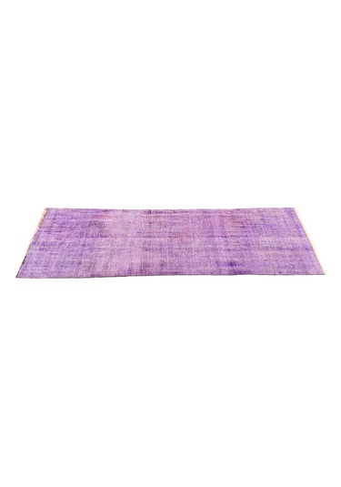 El Dokuma Mor Yolluk 68x225 Dekoratif Yün Halı Yolluk