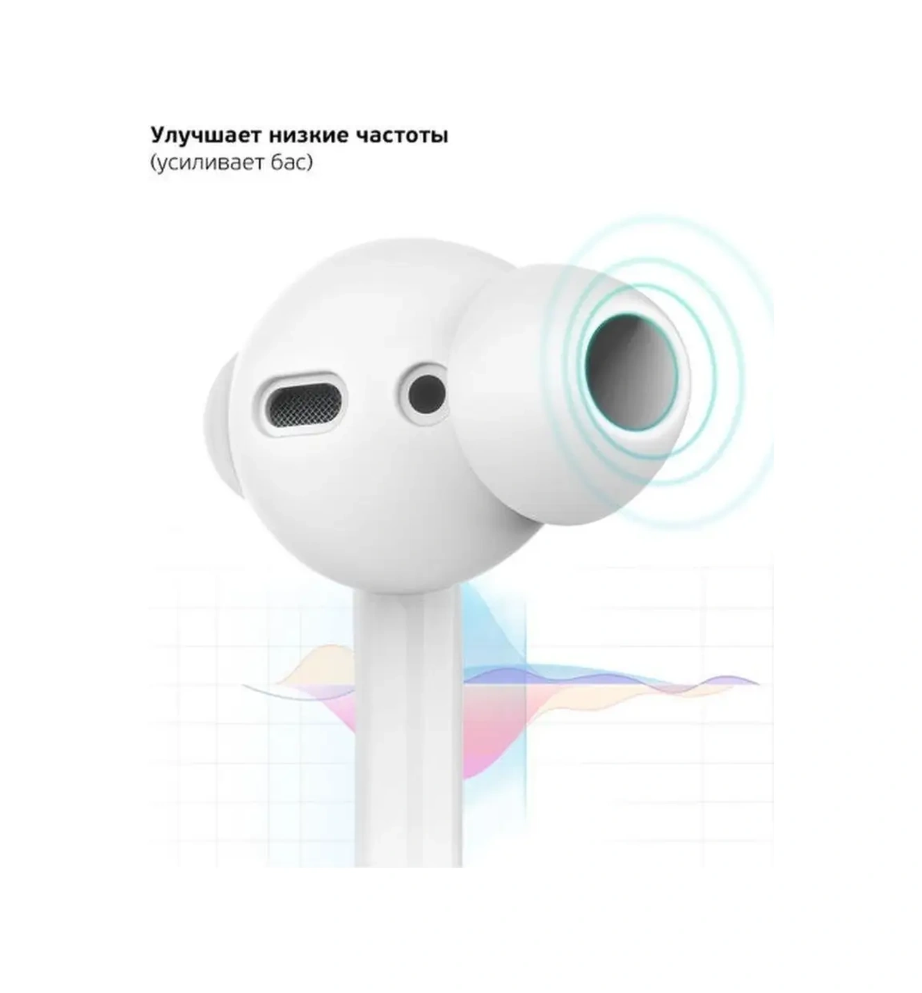 Rumix Kulaklıklıklar Airpods Jbl Huawei Xiaomi İçin Yastıklar 57206641 Beyaz