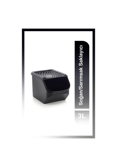 Tupperware Soğan/sarımsak Saklayıcı 3l Siyah