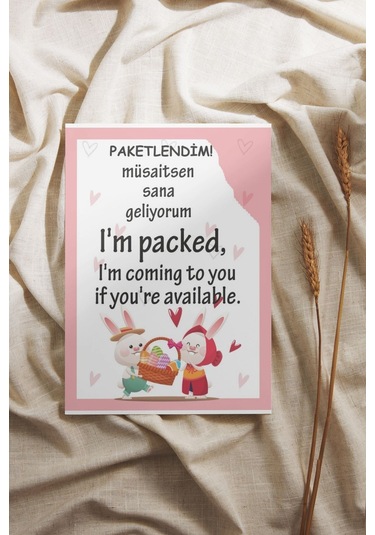 Teşekkür Kartı Türkçe Ve İngilizce Yazılı 5x8 Cm 500 Adet