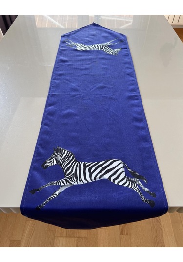 Zebra Desenli Mor Renk 35 135 Cm Runner Mor