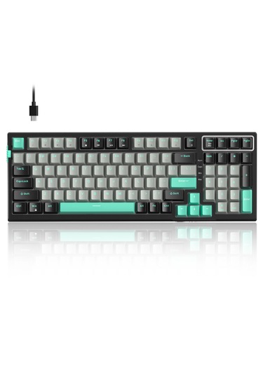 Magegee Sky98 99 Tuş Gasket Rgb Hot-swap Kablolu Siyah-gri Gaming Klavye