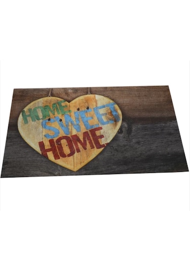 Home Sweet Yazılı Kauçuk İç Ve Dış Kapı Önü Paspası 40x70