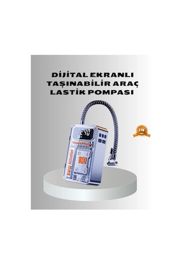 Bfs Şarjlı Kablosuz Hava Pompası 150 Psı Basınç, Led Ekran Ve 6000mah Batarya