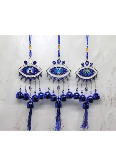 Metal Nazar Boncuğu Çan Alk3494 - 9072448604011ynt Çok Renkli