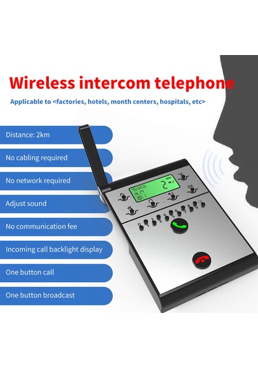 Kablosuz İnterkom Sistemi Akıllı Dijital Sesli Arama Hs6964b-2