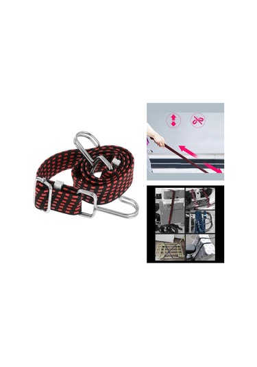 Homyl Ağır Hizmet Tipi Elastik Bungee Cord Kırmızı-2m Kırmızı 2m Kırmızı