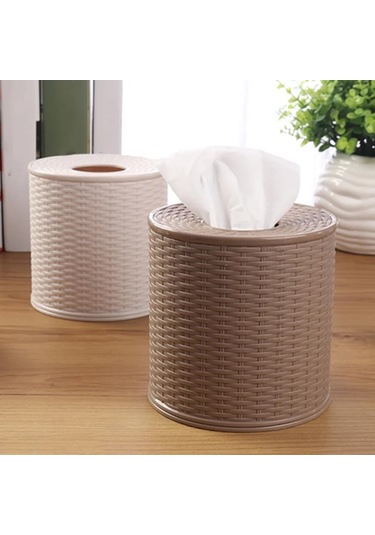 A-plastik Doku Kutusu Tutucu Mutfak Oturma Odası Simülasyon Rattan Doku Saklama Kutusu Tuvalet Banyo Rulo Kağıt Raf Konteyner