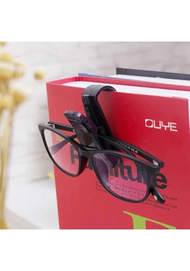 Oto Araç Içi Mandallı Gözlük Tutucu Tutacağı Gözlük Klipsi Tek (455327495)