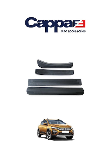 Cappafe Dacia Sandero Kapı Eşiği Abs Mat Siyah 4 Parça 2021- N11.1005