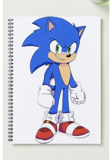 Süper Sonic A5 Metal Spiralli Çizgisiz Sert Kapak Süper Sonic Defter