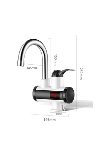 Maoyaya Qianfan 3000w Hızlı Isıtıcı Musluk, Anında Sıcak Su Kahverengi