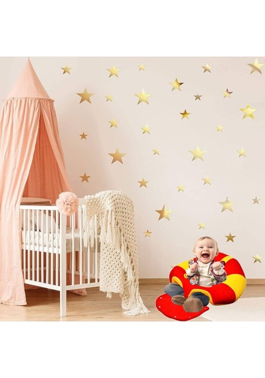 Bebek Destek Oturma Minderi - Kırmızı Sarı