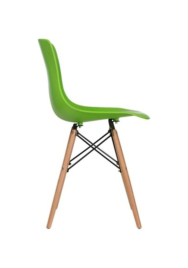 Evdema Vitale Maya Ahşap Ayaklı Sandalye Yeşil Ms.Sa073