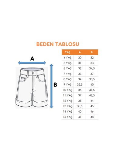 Kız Çocuk Paraşüt Şort 2855 Bej