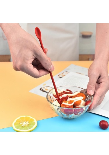 Siyah 3 Adet Mini Spatula Silikon Spatula Seti Krem Spatula Küçük Makyaj Spatula Minik Kaşık Spatula Mutfak Cam Kavanoz Şişe Güzellik Kozmetik